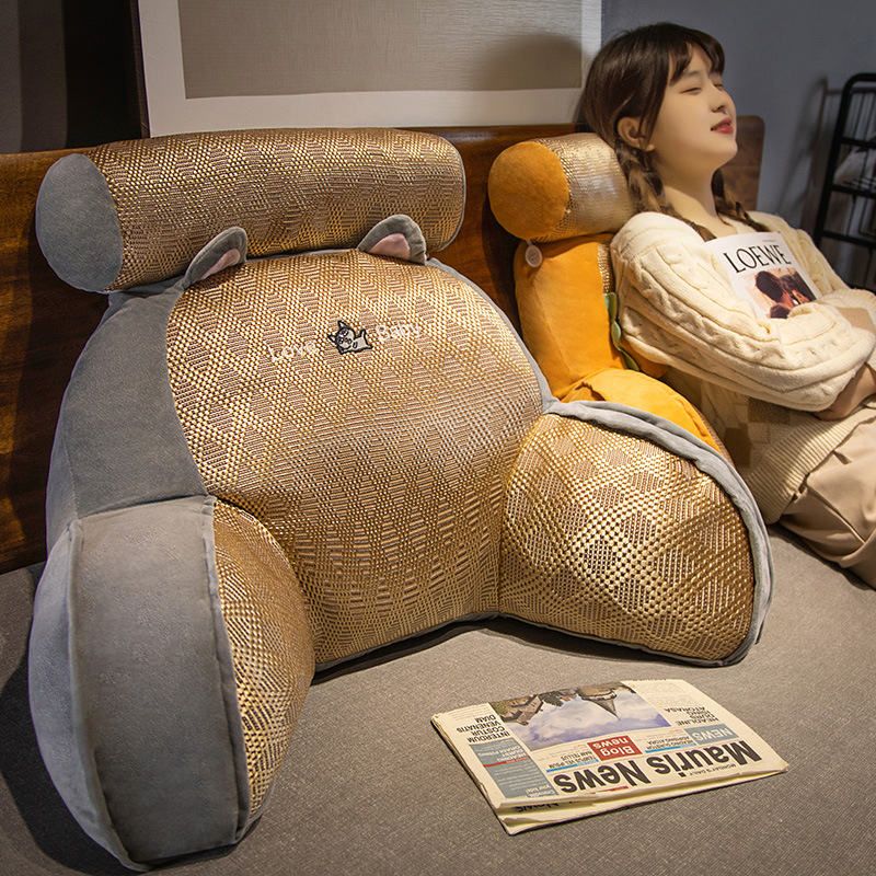 Gaming Chair Lumbar Pillow - 夏のベッドサイドクッション枕背もたれ寮のベッド読書と遊びソファウエストサポートオフィスサポート