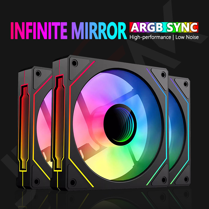 Pc Gaming Liquid Cooling - JUMPEAK MS120 120 ミリメートルケースファン 5V ARGB