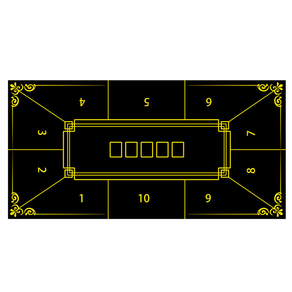 Gaming Desk Mat - 厚手のゴム製ポーカーテーブルクロス カジノ テキサスホールデム テーブルマット ボードゲーム デスクマット