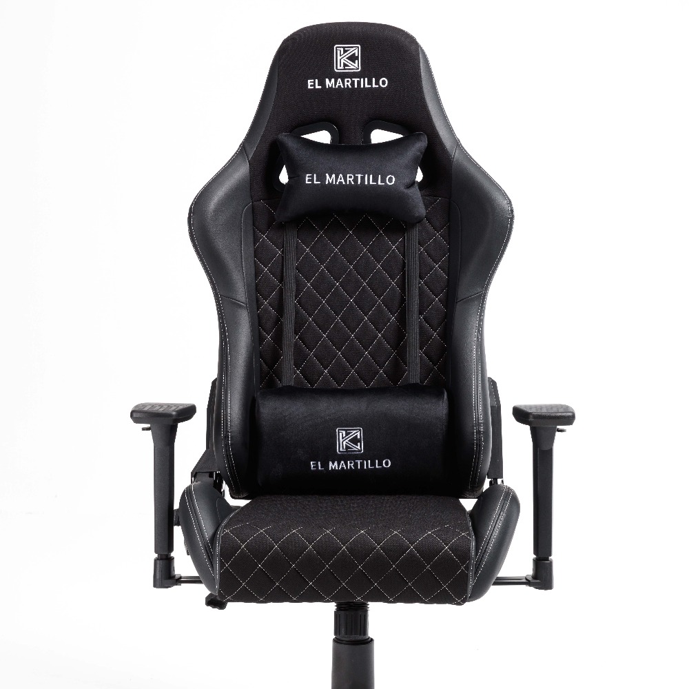 Gaming Chair Lumbar Pillow - 人間工学に基づいたレーシングスタイルのゲーミングチェア、ランバーピロー付き、快適なゲーマー向けコンピューターチェア