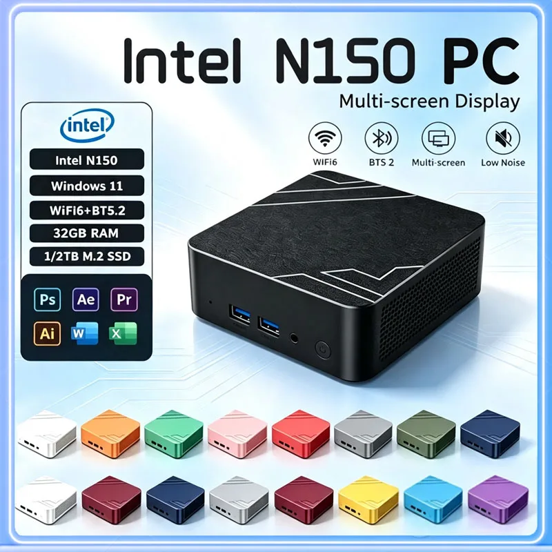 Pc Gaming Editing - インテル N150 ミニPC Windows11 16GB+2TB SSD