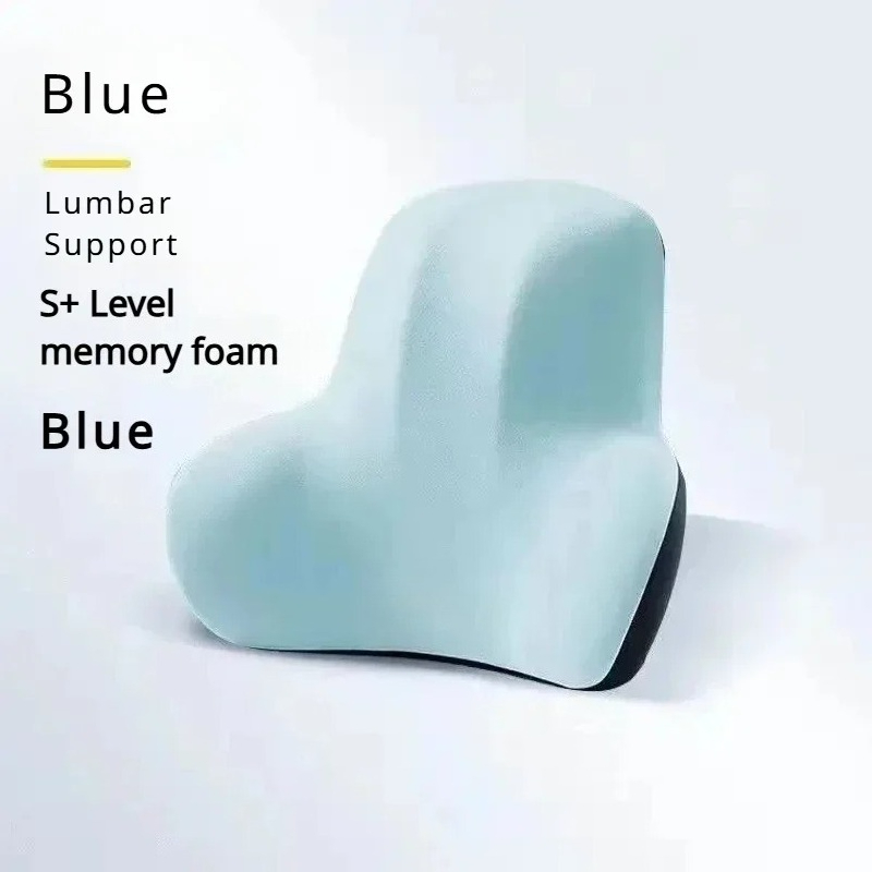 Gaming Chair Lumbar Pillow - 2025年改良版整形外科用メモリーフォーム腰椎クッション、車用シート、オフィスチェア、ゲーミングチェア用背もたれサポート枕