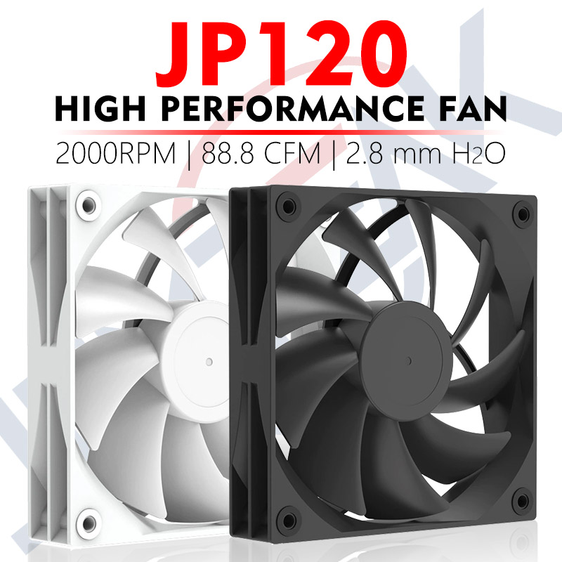 Pc Gaming Liquid Cooling - JUMPEAK JP120 120 ミリメートルファン 2000RPM 高速