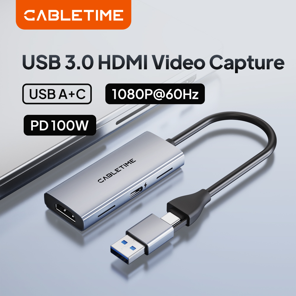 Pc Gaming Games - CABLETIME 4K ビデオキャプチャカード PD 100W USB/Type-C