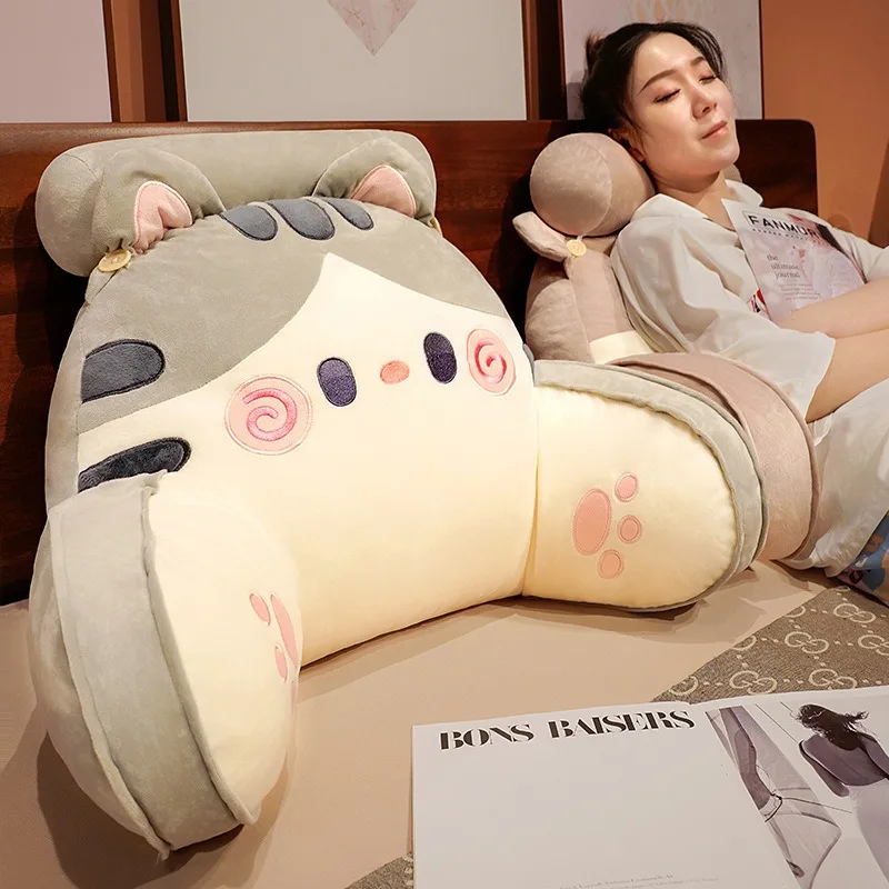 Gaming Chair Lumbar Pillow - 2025年漫画ベッドサイドクッションソファ背もたれ取り外し可能洗濯可能ランバーサポートネックピロー寮の椅子ベッド装飾メゾン
