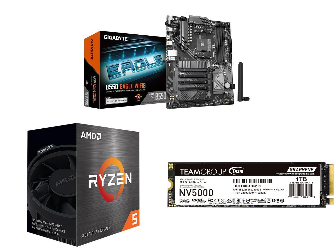 Pc Unit For Gaming - GIGABYTE B550 EAGLE WIFI6 マザーボード、AMD AM4