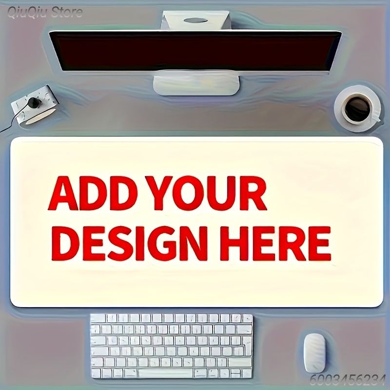 Gaming Desk Mat - カスタマイズされた写真マウスパッド、パーソナライズされた画像入り大型デスクマット、滑り止め防水ゲーミングキーボードマット、友人へのカスタム写真ギフト