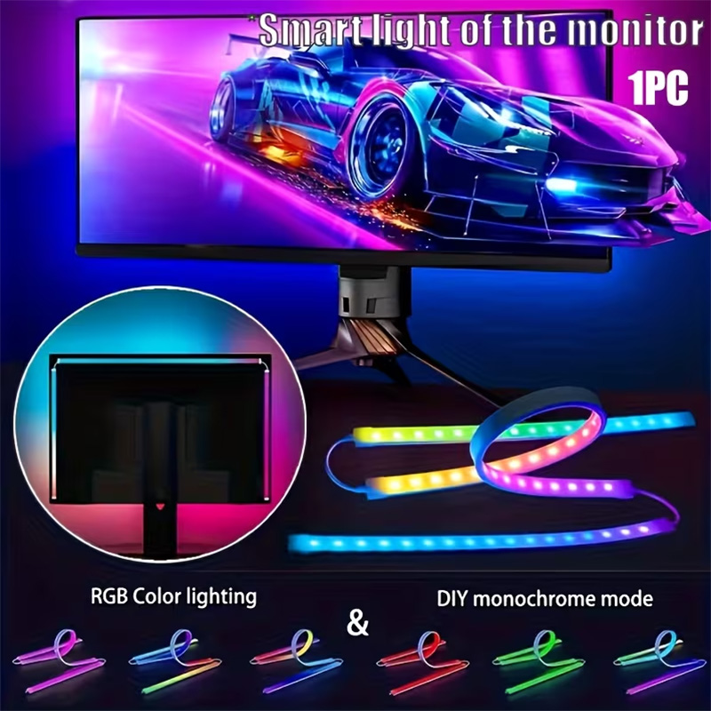 Pc Gaming Games - RGB ゲーミングライト ストリップ モニター バックライト LED