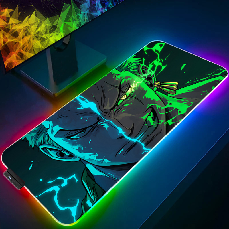Pc Gaming Aesthetic - ワンピースゾロマウスパッド RGB ゲームアクセサリー Gabinete ゲーマー PC