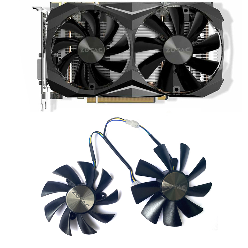 Pc Gaming White - デュアルグラフィックカード冷却ファン,100mm,ga8s2u,1060 gtx1080,gtx1070,1080