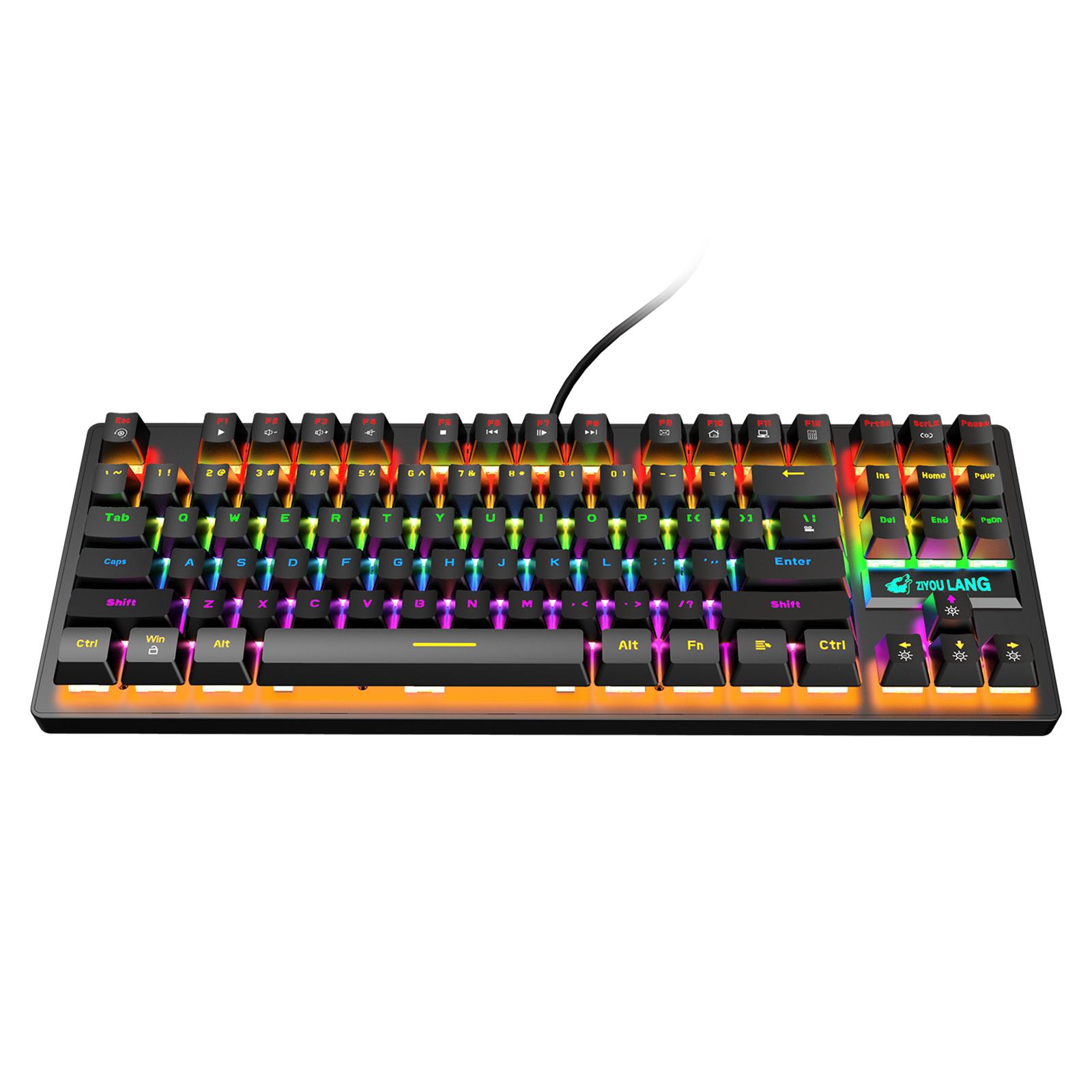 Anti-Ghosting Keyboard - メカニカルゲーミングキーボード ゲーム用アンチゴースト機能 タイピング用フローティングコンパクトキーボード