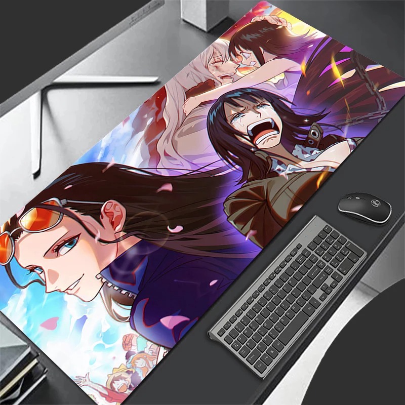 Pc Gaming Aesthetic - 日本セクシーアニメガールマウスパッドPCパープルゲーマーキャビネットマウスパッドかわいいワンピースキーボードラグXLラップトップニコ・ロビンデスクマット