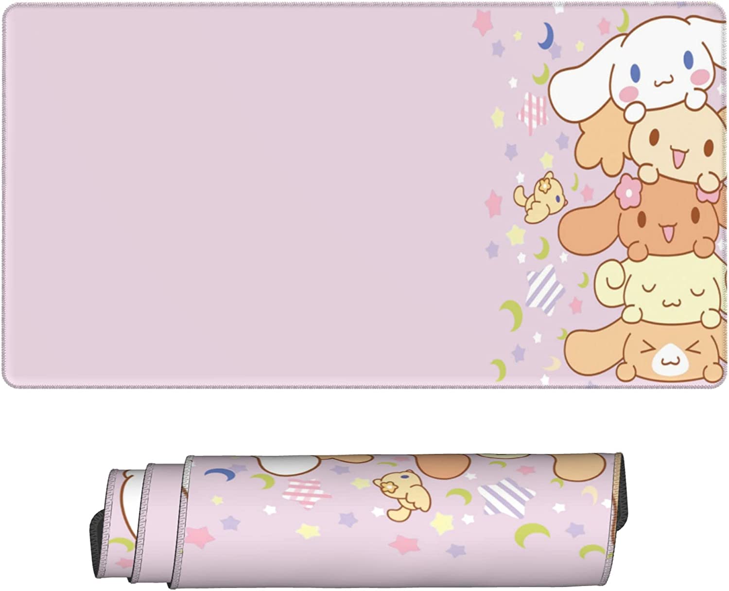 Gaming Desk Mat - Kawaii-大型犬用マウスパッド,滑り止め,長持ち,防水,ビデオゲームパッド,ピンク色,新品