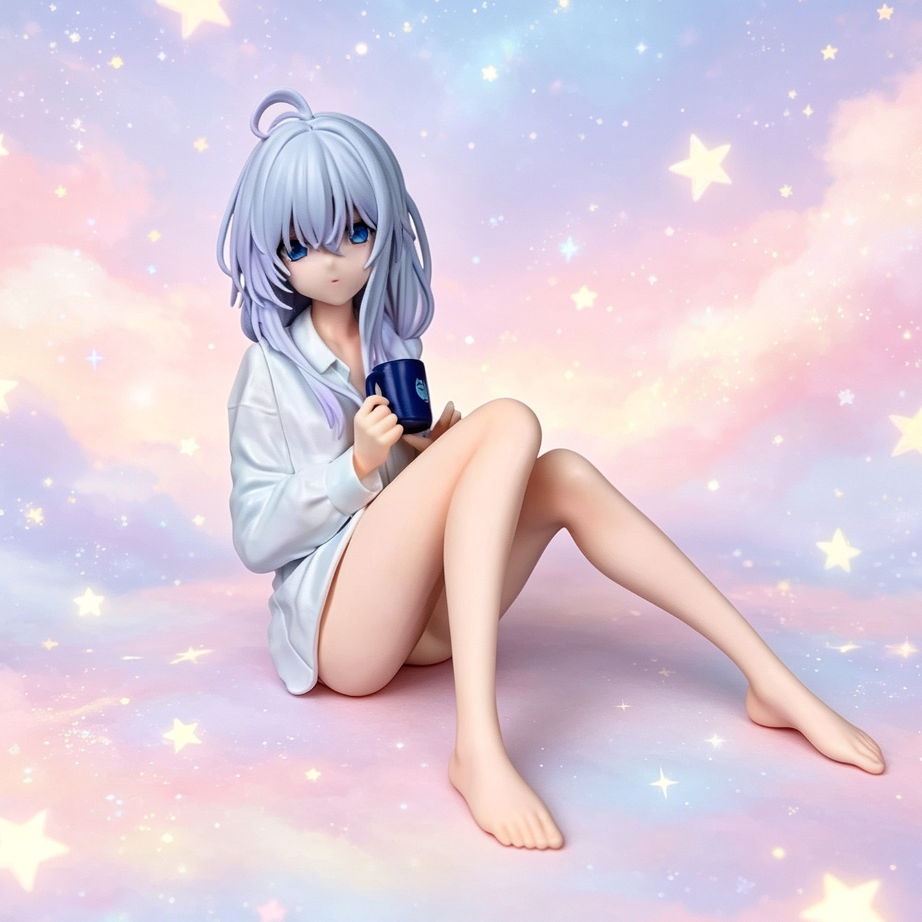 Pc Gaming Editing - 放浪の魔女：エレイナの旅フィギュア | エライナ カジュアル デイリー版 座り姿勢のモデルホーム＆ゲーミングPCケースディスプレイオーナメント