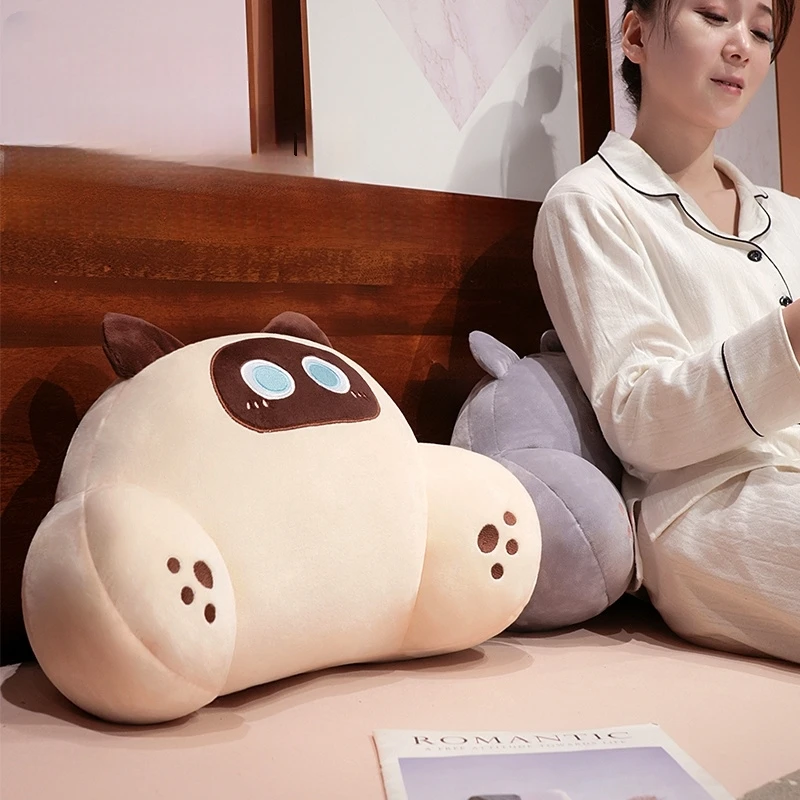 肥厚猫バッククッションシャム三毛猫ソファベッド椅子ランバーサ - Gaming Chair Lumbar Pillow のレビューと価格