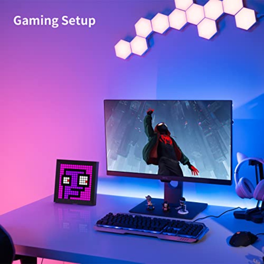 LEDライトピクセルディスプレイパネル、RGBライトバー対応 - Pc Gaming Desk のレビューと価格