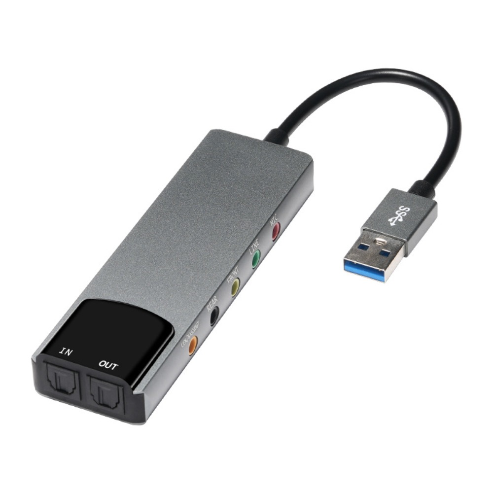 新しい USB サウンドカード 7.1 5.1 チャンネル実 - Pc Gaming Games のレビューと価格