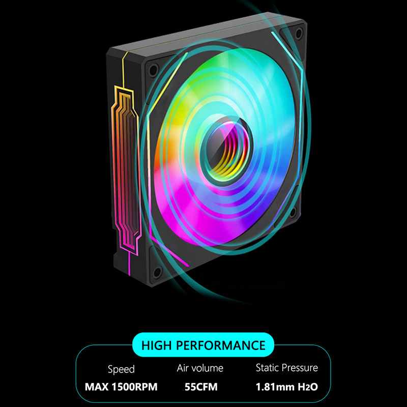JUMPEAK MS120 120 ミリメートルケースファン - Pc Gaming Liquid Cooling のレビューと価格