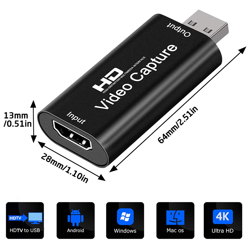 USB 2.0ビデオキャプチャカード HD 4K to 10 - Pc Gaming Games のレビューと価格