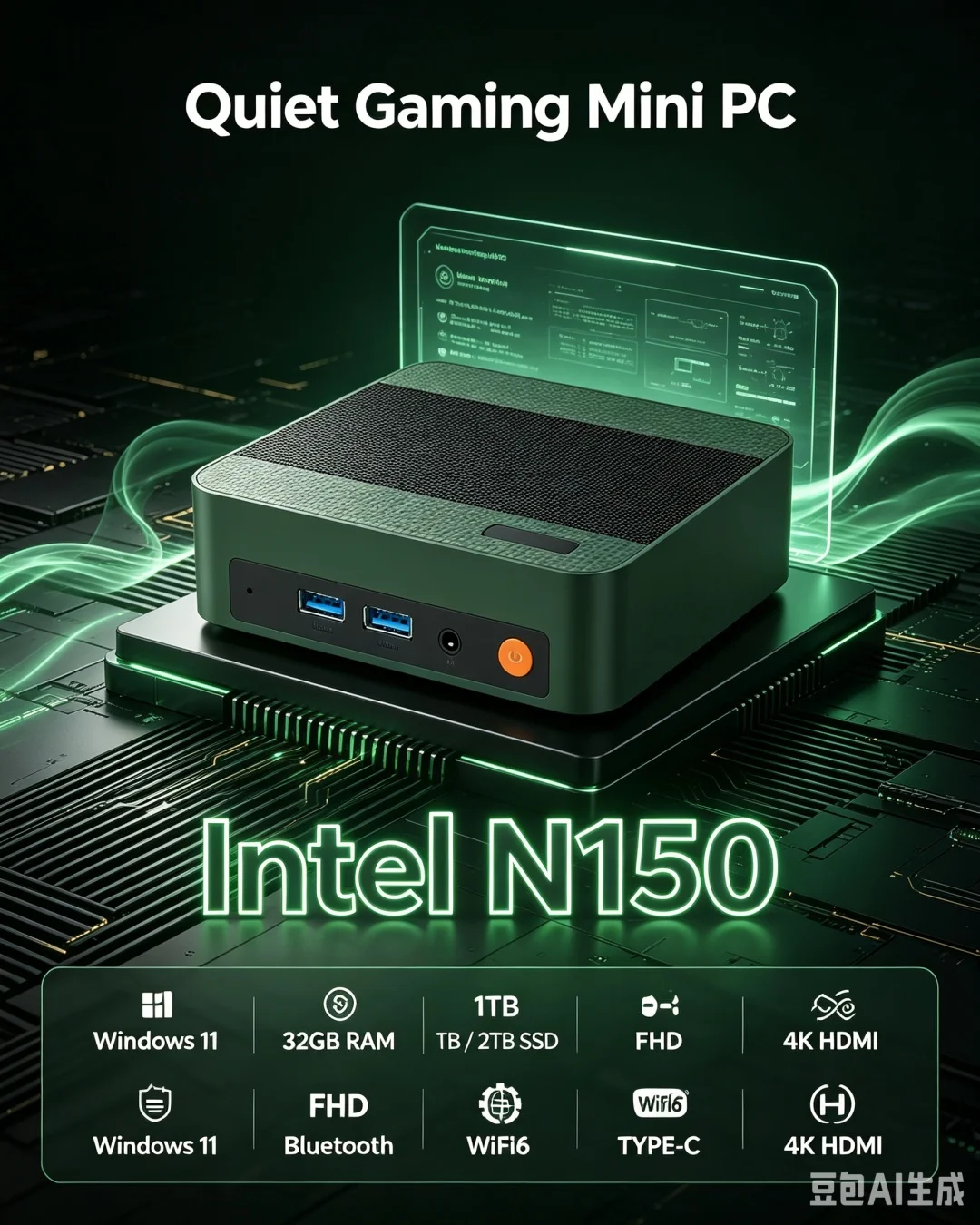 マルチカラーミニPC Intel N150、Win11 Pr - Pc Gaming Editing のレビューと価格