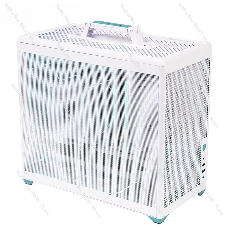 ポータブルハンドキャリーMATXメッシュゲーミングPCケース - Pc Gaming Liquid Cooling のレビューと価格