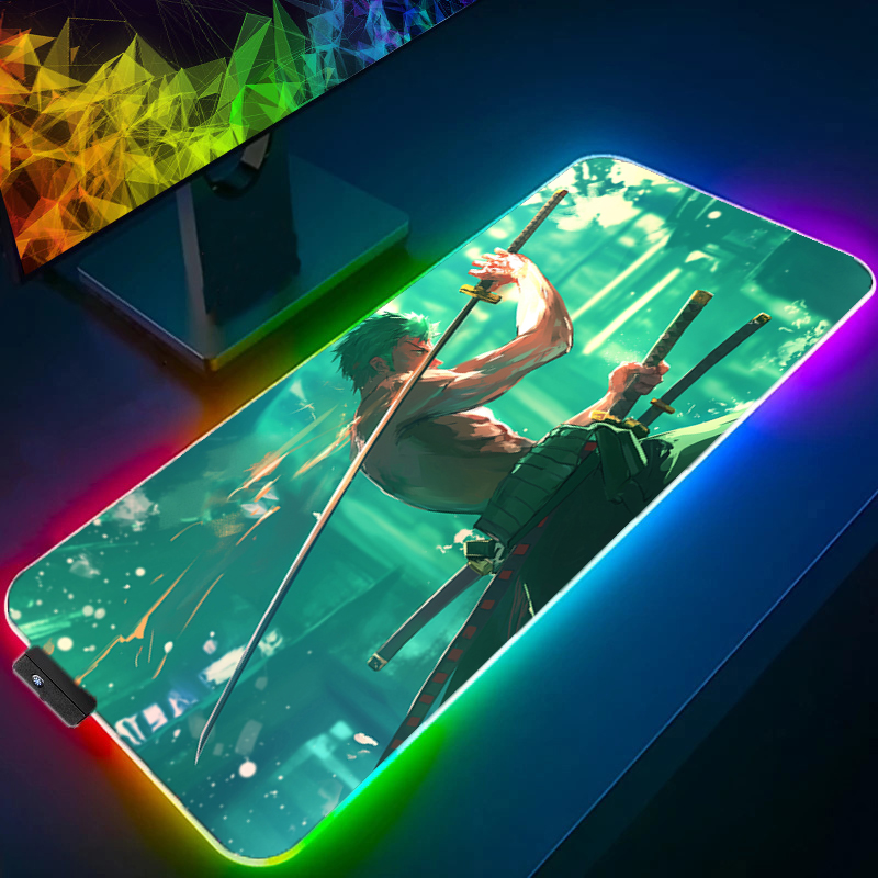 ワンピースゾロマウスパッド RGB ゲームアクセサリー Ga - Pc Gaming Aesthetic のレビューと価格