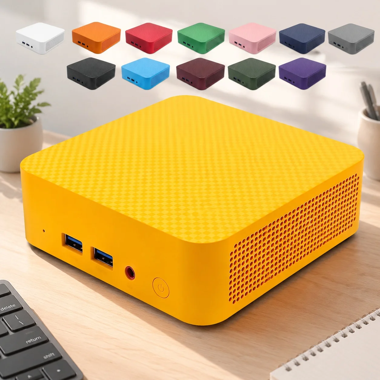 カラフルなポータブルミニPC Intel N150 Win1 - Pc Gaming Editing のレビューと価格