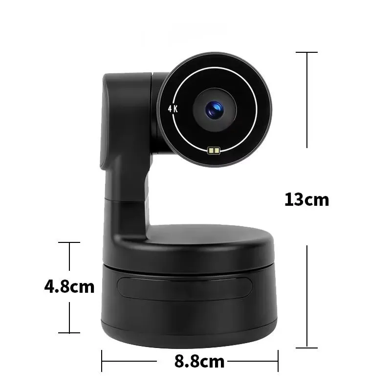 PC用小型4K PTZウェブカメラ、AI追跡機能付きジェスチ - Webcam 4K のレビューと価格