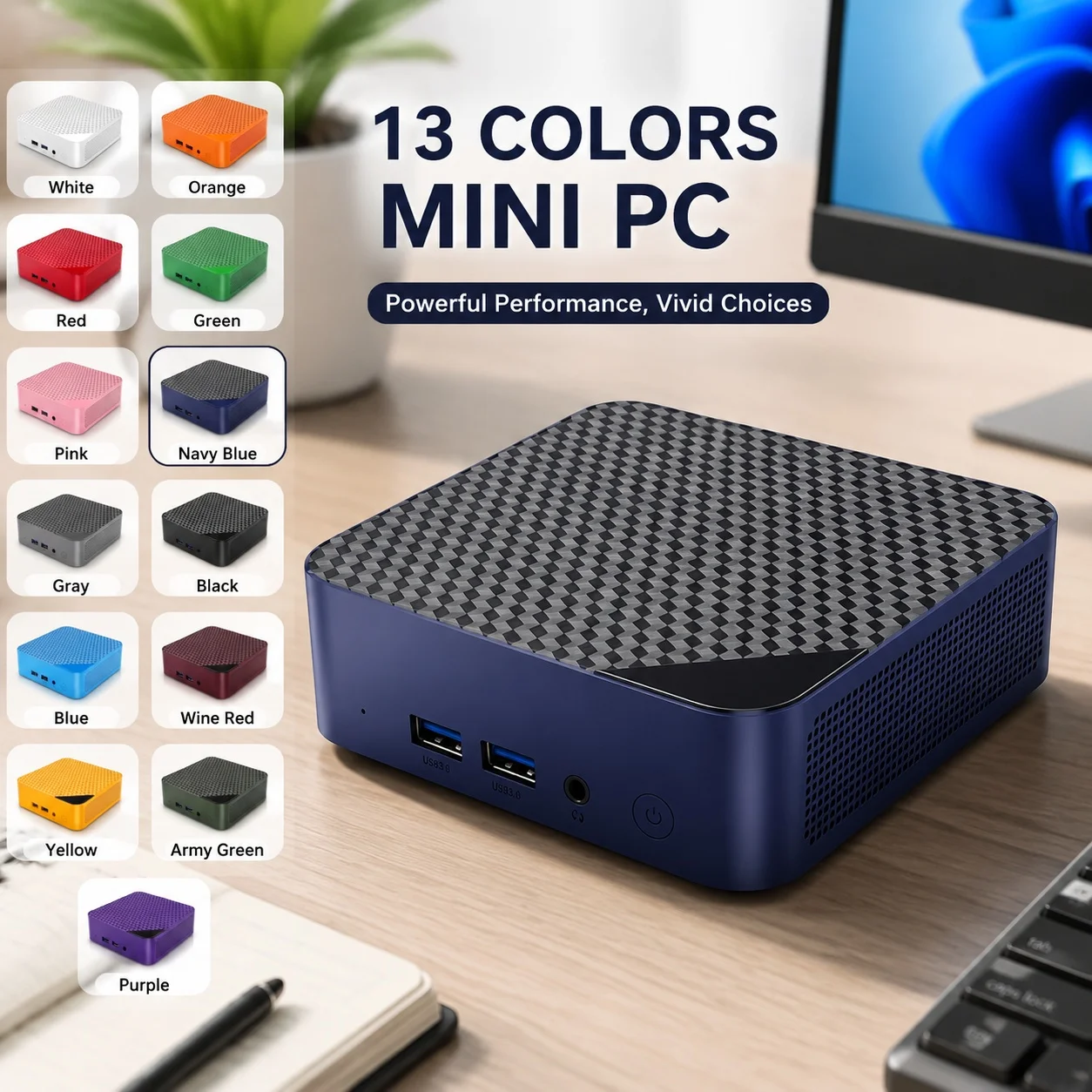 グレーのポータブルミニPC、Intel Celeron N1 - Pc Gaming Editing のレビューと価格