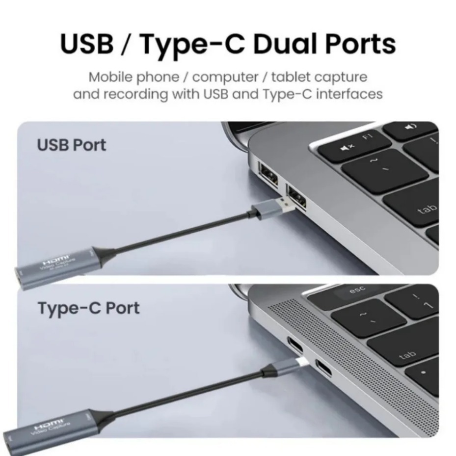 USB-C 2.0/3.0 HDMIビデオキャプチャカードは - Pc Gaming Games のレビューと価格