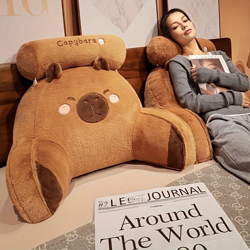 素敵なカピバラ背もたれクッション、大型背もたれクッション、腰 - Gaming Chair Lumbar Pillow のレビューと価格