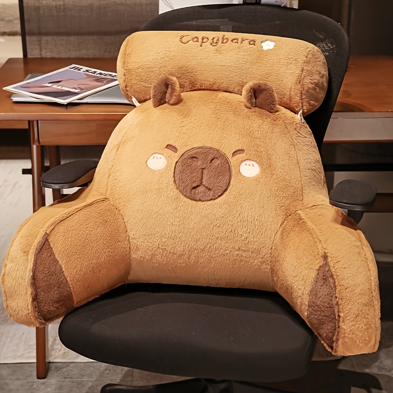 素敵なカピバラ背もたれクッション、大型背もたれクッション、腰 - Gaming Chair Lumbar Pillow のレビューと価格