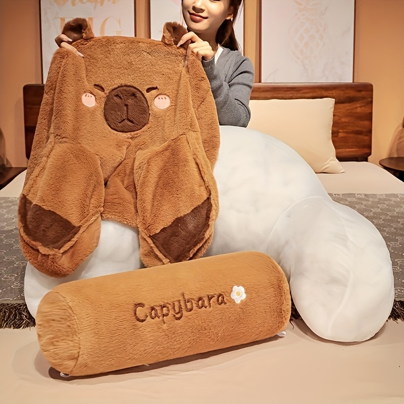 素敵なカピバラ背もたれクッション、大型背もたれクッション、腰 - Gaming Chair Lumbar Pillow のレビューと価格