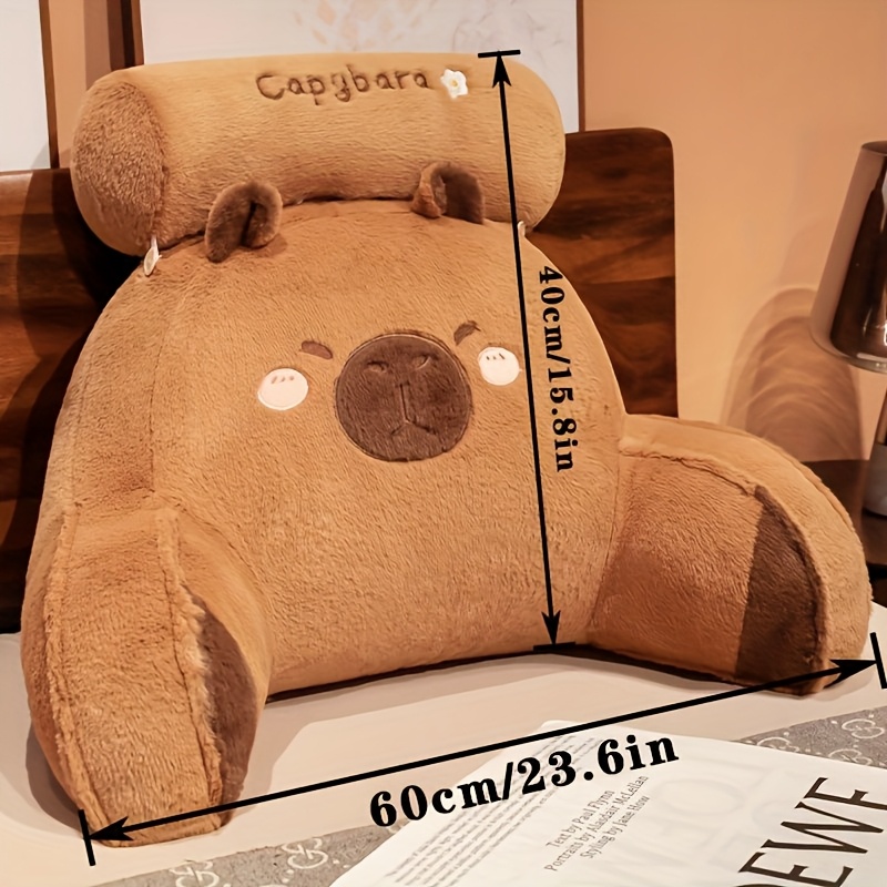 素敵なカピバラ背もたれクッション、大型背もたれクッション、腰 - Gaming Chair Lumbar Pillow のレビューと価格