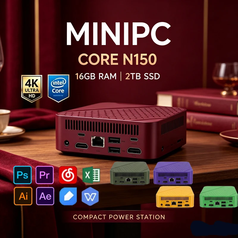 カラフルなミニPC インテルセレロンN150 Win11 1 - Pc Gaming Editing のレビューと価格