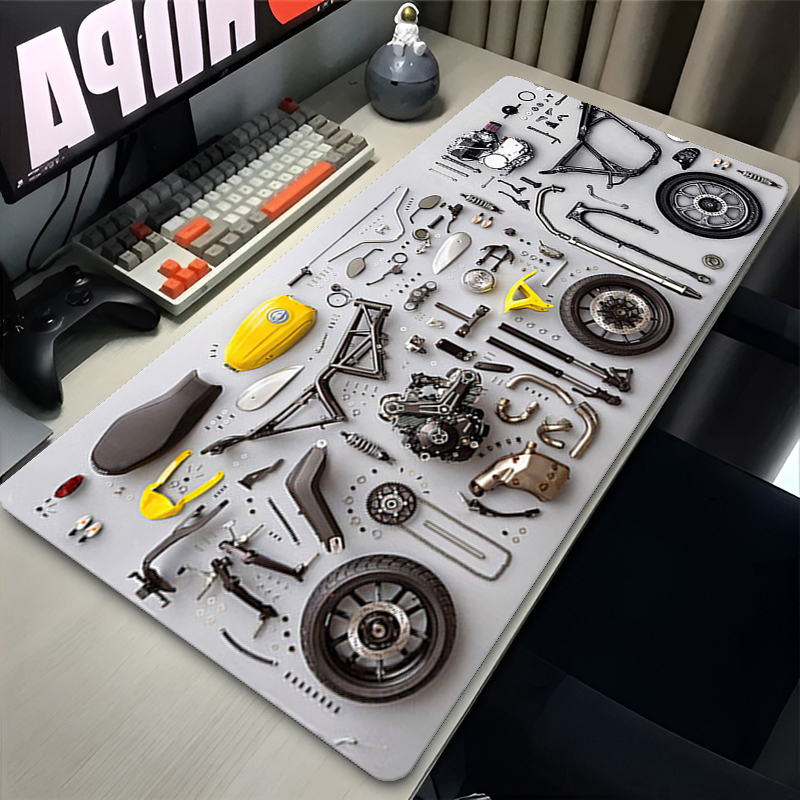 分解図 ゴム製マウスパッド マウスパッド XXL ゲームアク - Gaming Desk Mat のレビューと価格