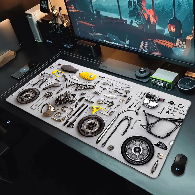 分解図 ゴム製マウスパッド マウスパッド XXL ゲームアク - Gaming Desk Mat のレビューと価格