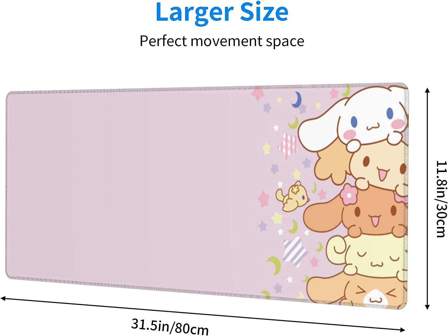 Kawaii-大型犬用マウスパッド,滑り止め,長持ち,防水, - Gaming Desk Mat のレビューと価格