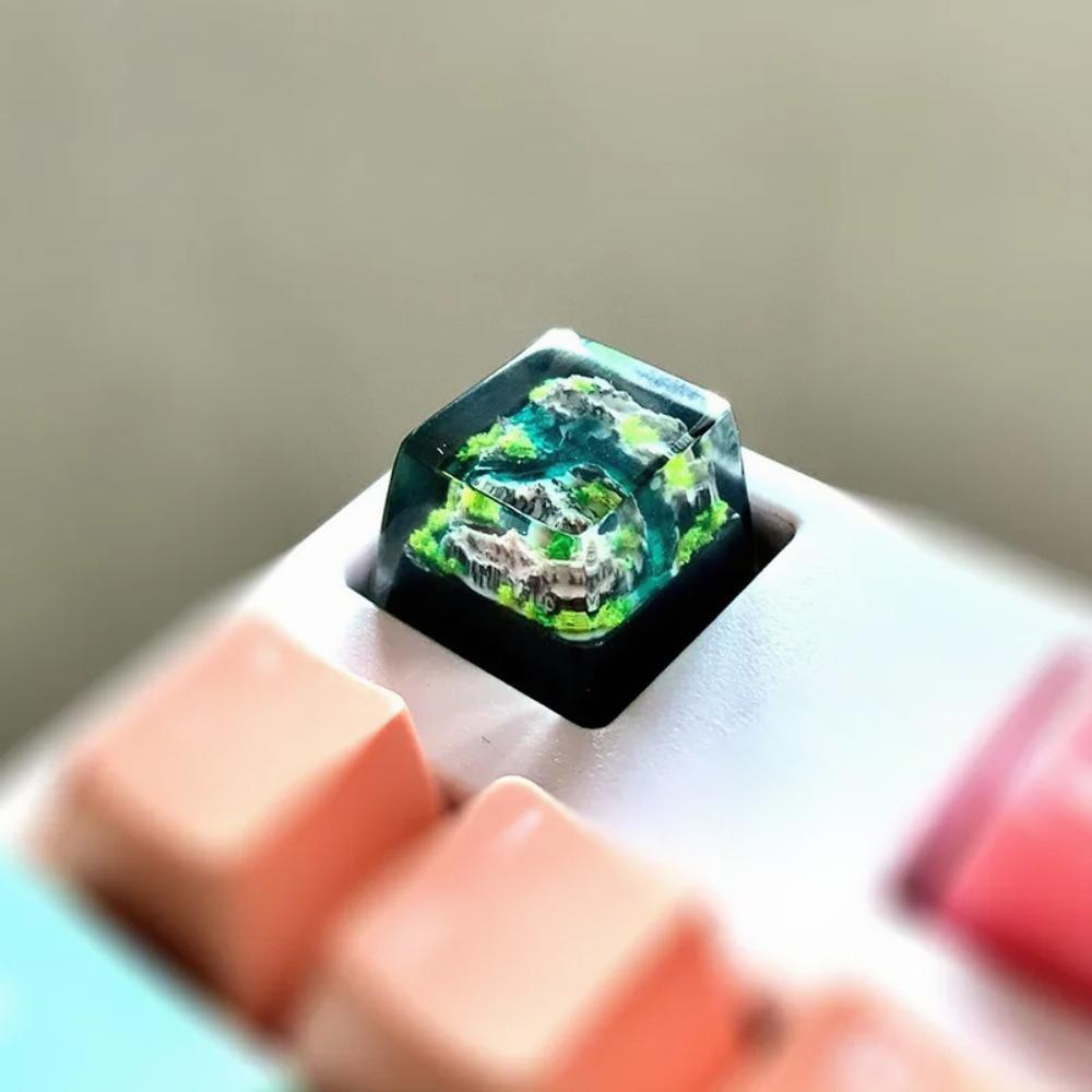山と海キーキャップ職人技樹脂製豪華DIY PCゲーマーメカニ - Pc Gaming Aesthetic のレビューと価格