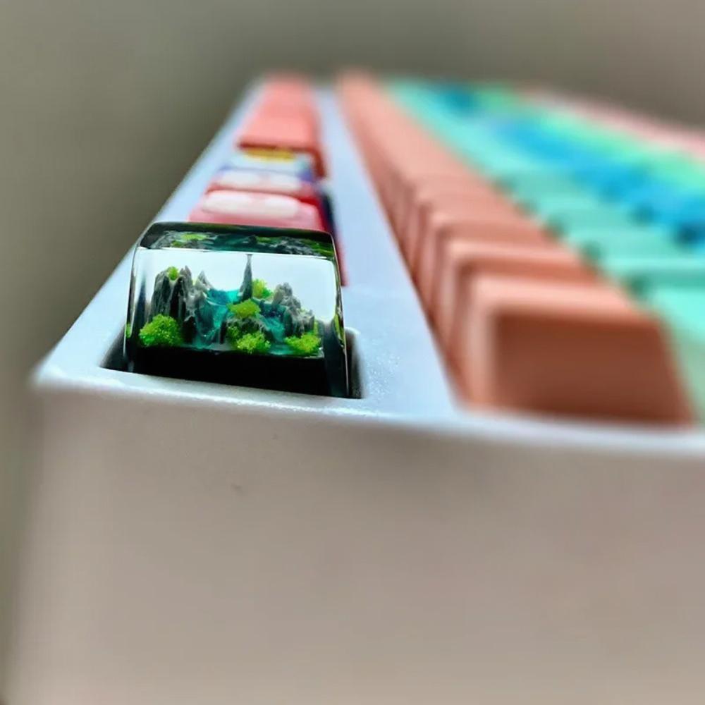 山と海キーキャップ職人技樹脂製豪華DIY PCゲーマーメカニ - Pc Gaming Aesthetic のレビューと価格