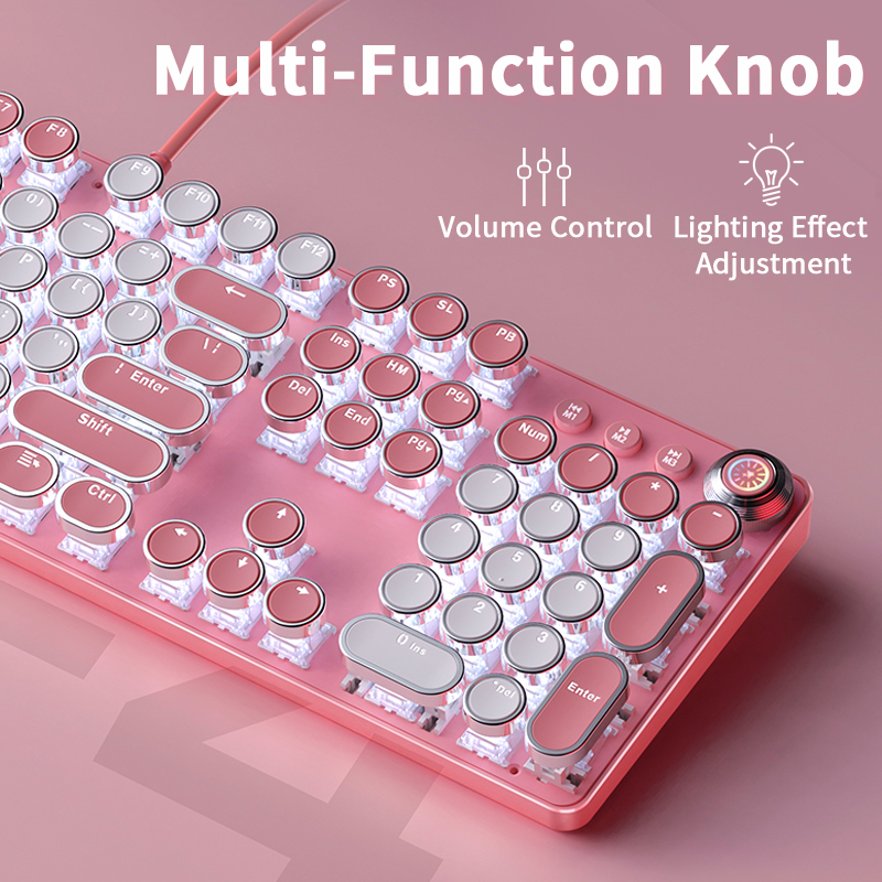 104キー フルサイズ メカニカルキーボード ブルー スイッ - Anti-Ghosting Keyboard のレビューと価格