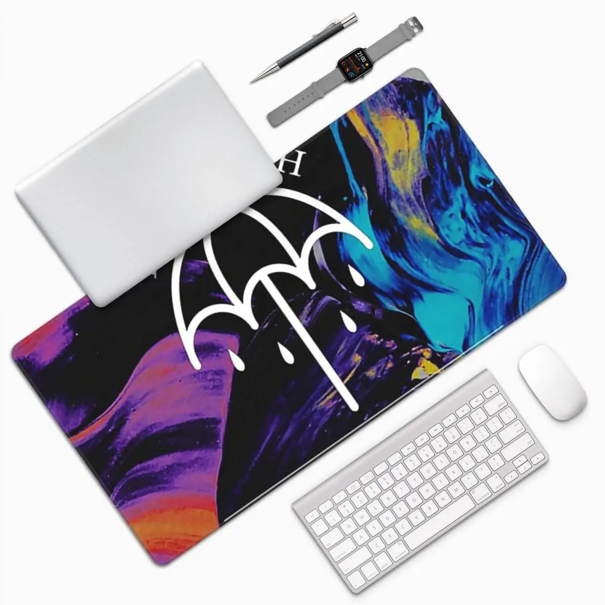スプラッシュ Bmth 傘型大型マウスパッドコンピュータキー - Pc Gaming Umbrella のレビューと価格