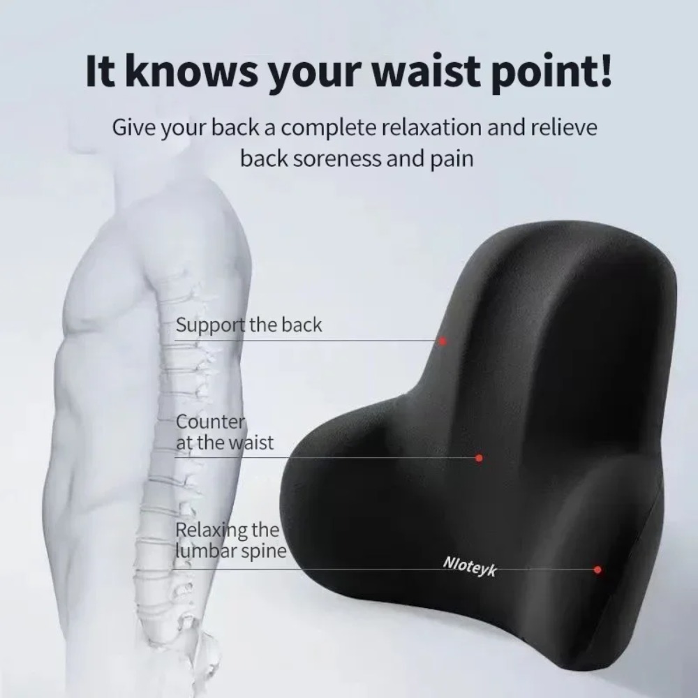 車の低反発ネックピロー保護腰椎背もたれクッション腰椎クッショ - Gaming Chair Lumbar Pillow のレビューと価格